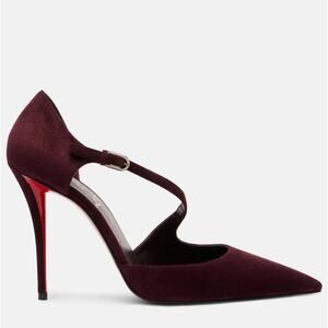 CHRISTIAN LOUBOUTIN
Miss Ziggyta 100 suede pumps BNIB 37.5